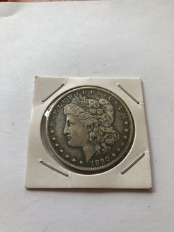 1890 cc Morgan silver dollar