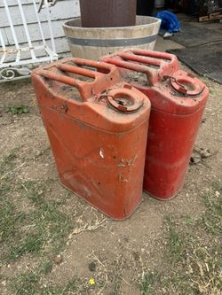 2 Vintage Jerry Cans 