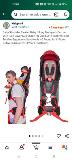 *Used ONCE* Baby Shoulder Carrier Baby Hiking Backpack