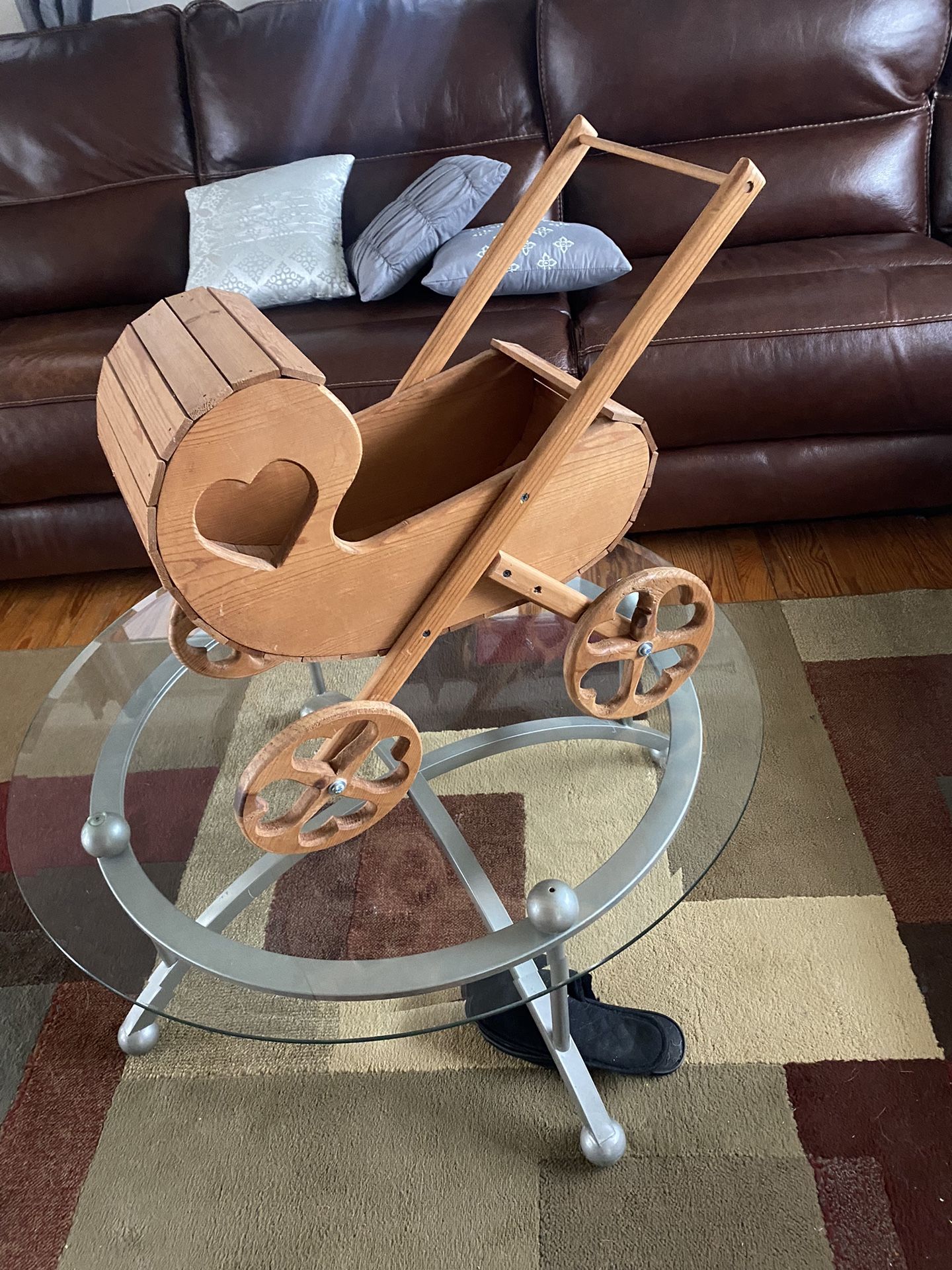 Solid Wood Play Stroller