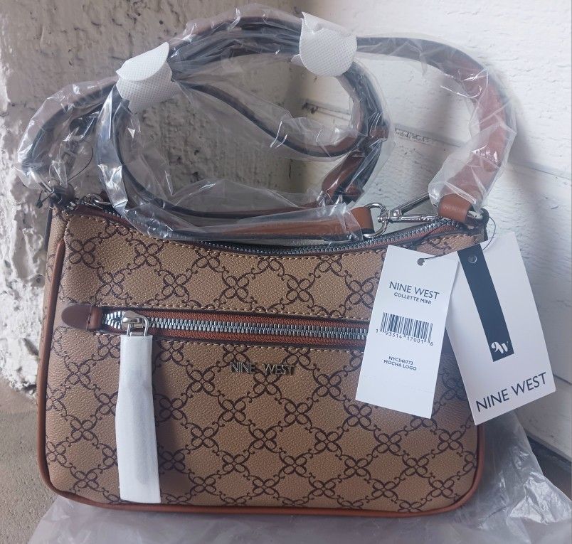 Nine West Crossbody Purse (NEW w/Tags) Collette Mocha