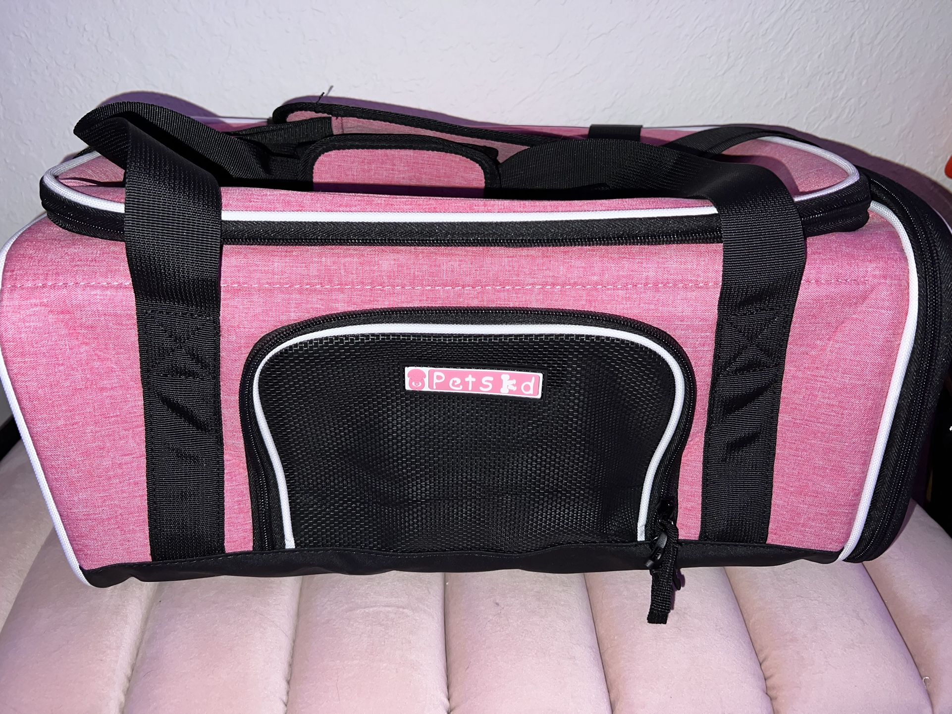Pink Airplane Pet Carrier 