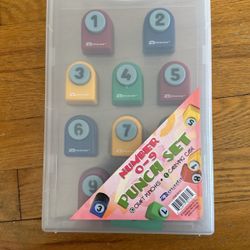 Number 0-9 Paper Hole Punches