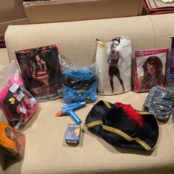 Lot of Ladies Various Halloween Costumes - Medium