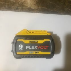 Dewalt 9 AH Flex Volt Battery New/nuevo