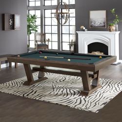 New 8' pool table with dining top delivered installation included