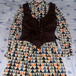 Dress with corset top