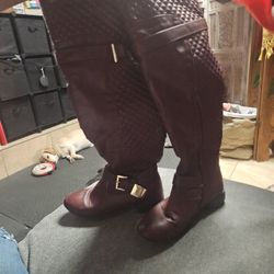 Tall Burgundy Boots 8W