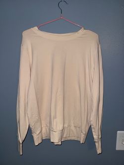 Any Body’s cream color long sleeve sweat shirt