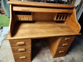 Wood Desk,oak Vaneer