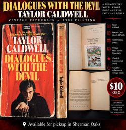 Vintage 1981 Taylor Caldwell – Dialogues with the Devil – $10 OBO