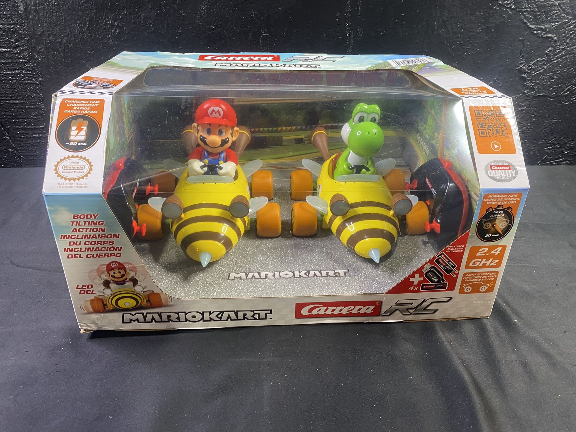 Mach Super Mario Remote Control NEW Luigi Super Mario Kart Carrera