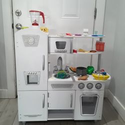 Play Kitchen For Toddlers Wood Material 