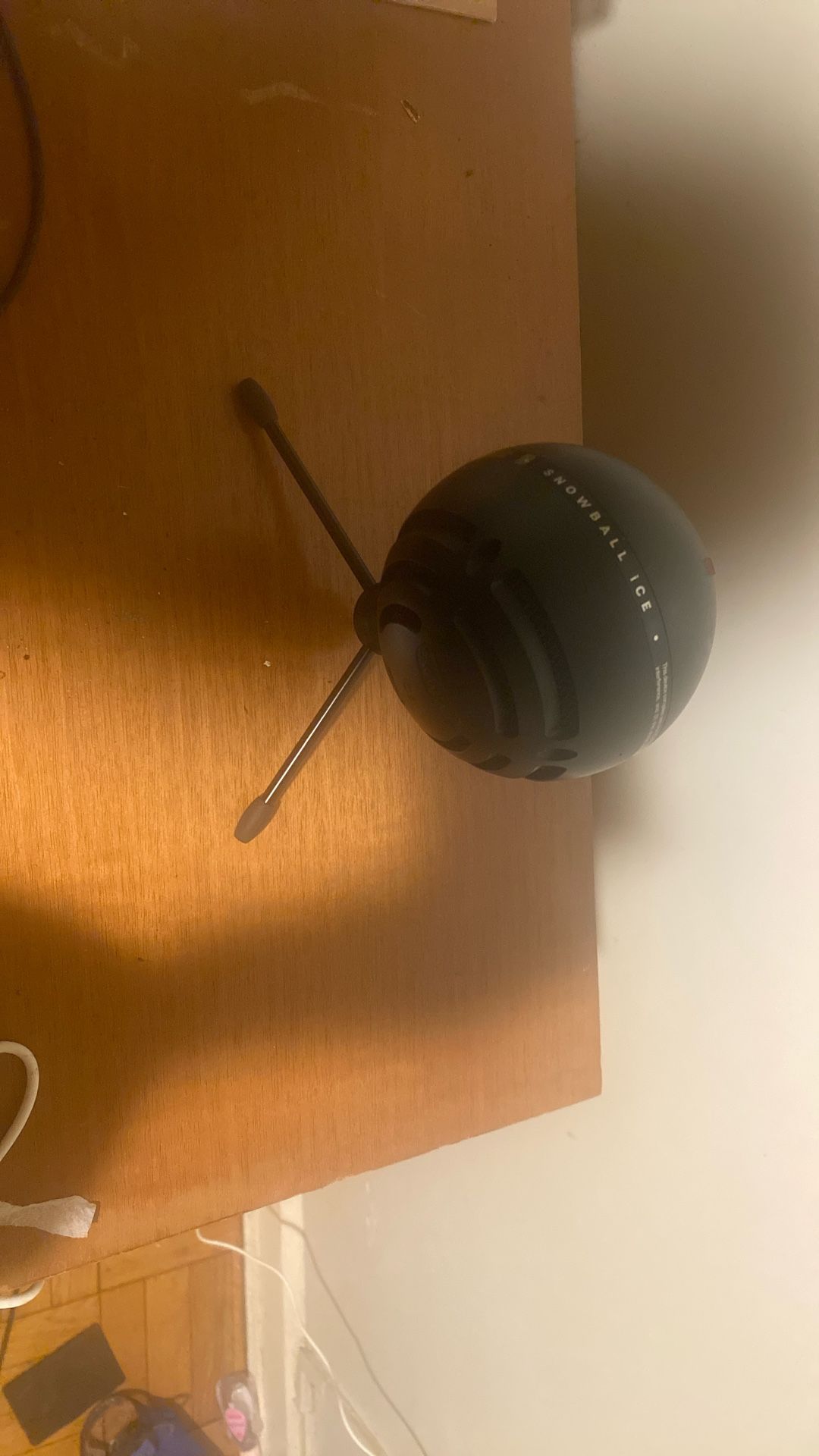 Blue brand all Black Snowball Microphone.