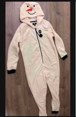 Snowman Onesie adult size small brand new