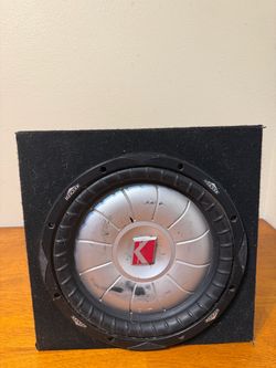 Kicker CVT Car Subwoofer in Slim Wedge Box – Untested