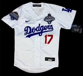 Ohtani Dodgers Youth White Jersey