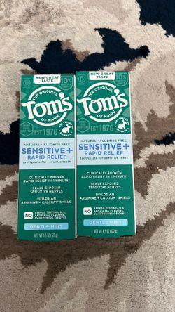 Toms of Maine fluoride free toothpaste