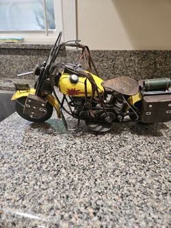 14 inch metal motorcycle decor