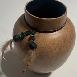 Southwestern Fine Clay Vase Signed By Artist 