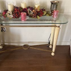 Living Room Entry Table, Center Table , And 2 End Tables 