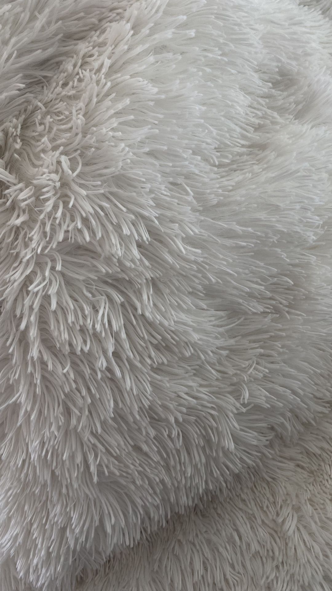 Extra Long White Furry Blanket Feels Like A Great Big Stuffed Animal Smells Terrific