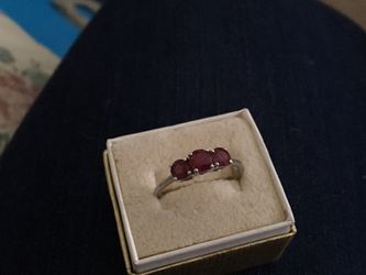 Triple ruby ring