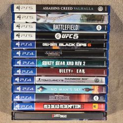 HUGE COLLECTION OF PS4 & A FEW PS5 VIDEO GAMES B SURE 2 ✔️ OUT ALL 6 PICS SONY PLAYSTATION DISK
