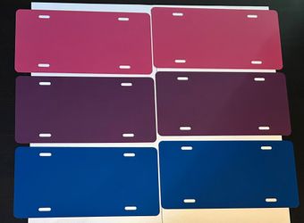 License Plates Available For Laser Engraving