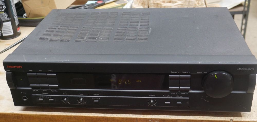Nakamichi AM/FM Receiver 3, Works Good NO REMOTE .