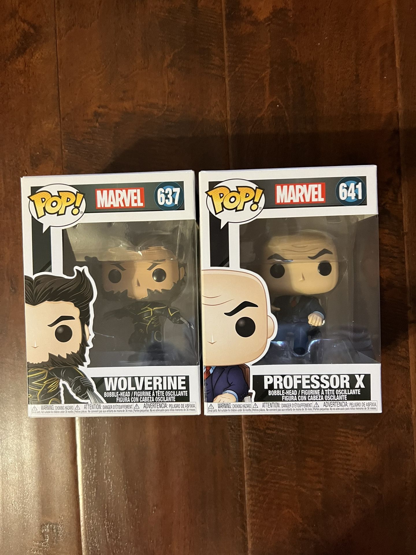 Wolverine & Professor X Funko Pop Set – X-Men Movie Versions