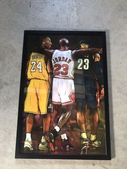 Full size poster framed ready to hang “ the great three “ available for pick up only