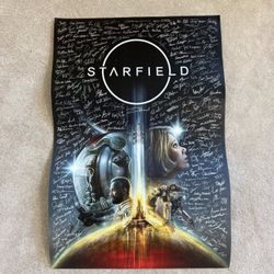 signed starfield poster