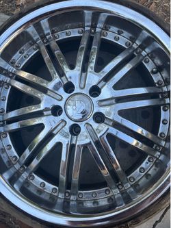 Tires with nice rims - set of 3 (not 4)