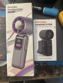 Portable handheld fan