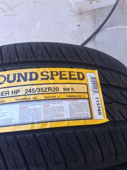 4 new tires 245/35/20...Ground Speed