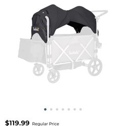 Larktale Wagon Stroller Canopy Set Black (canopy ONLY)