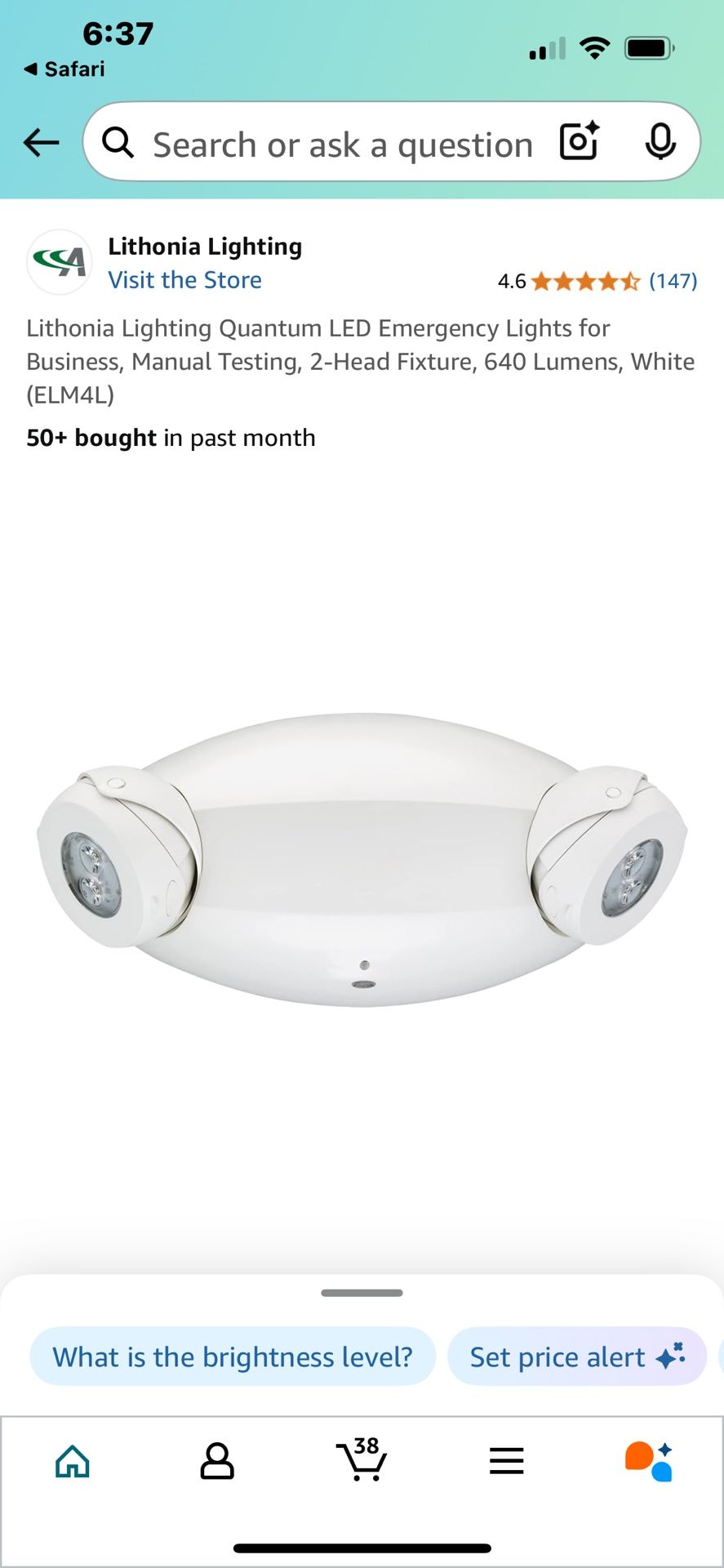 Lithonia Lighting Quantum LED Emergency Lights.