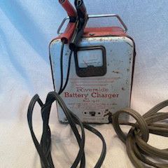 Vintage Riverside Battery Charger 6/12 volt. 
Montgomery Ward