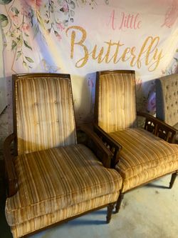 2 vintage armchairs