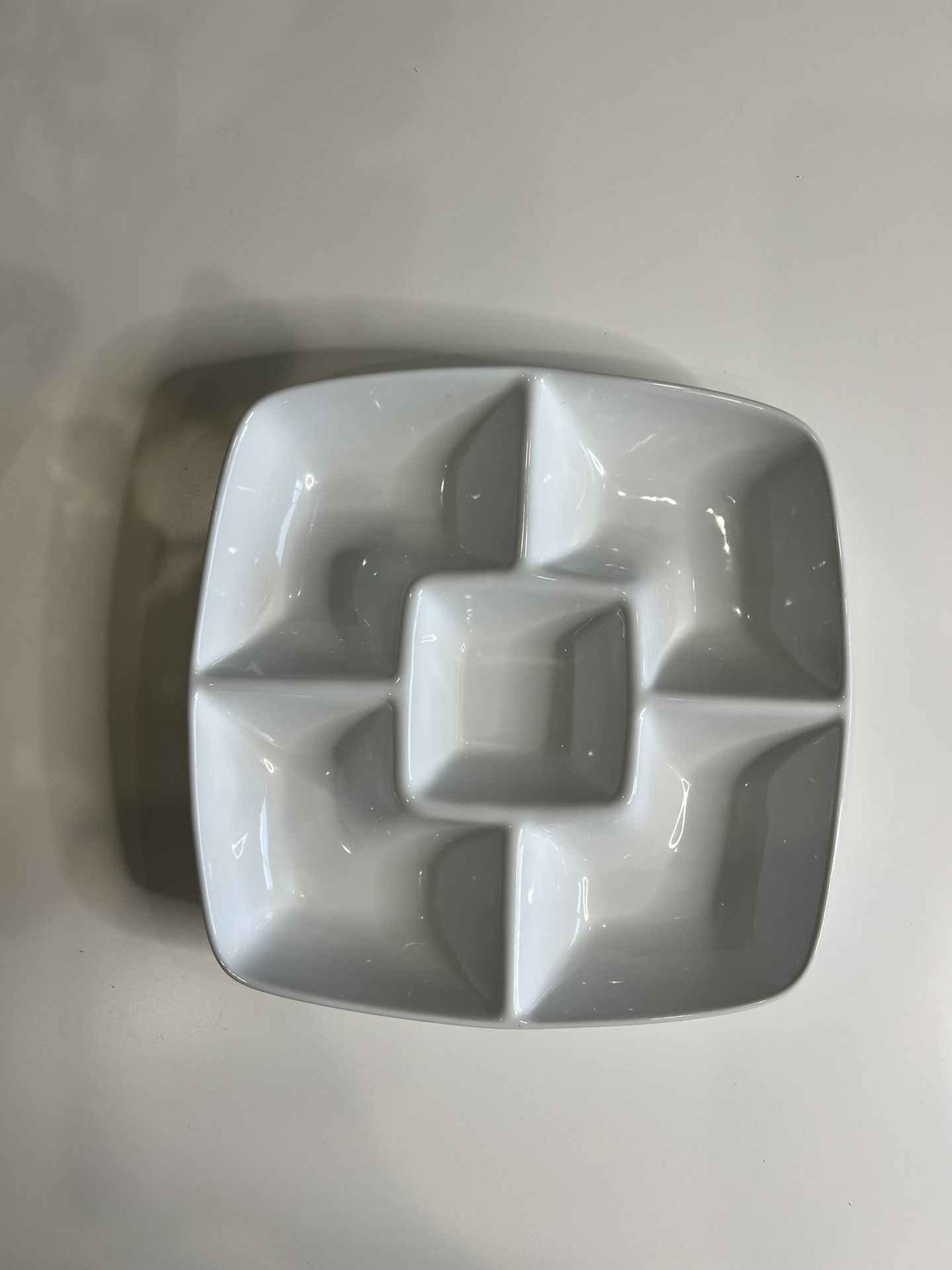 Threshold brand porcelain divided serving platter