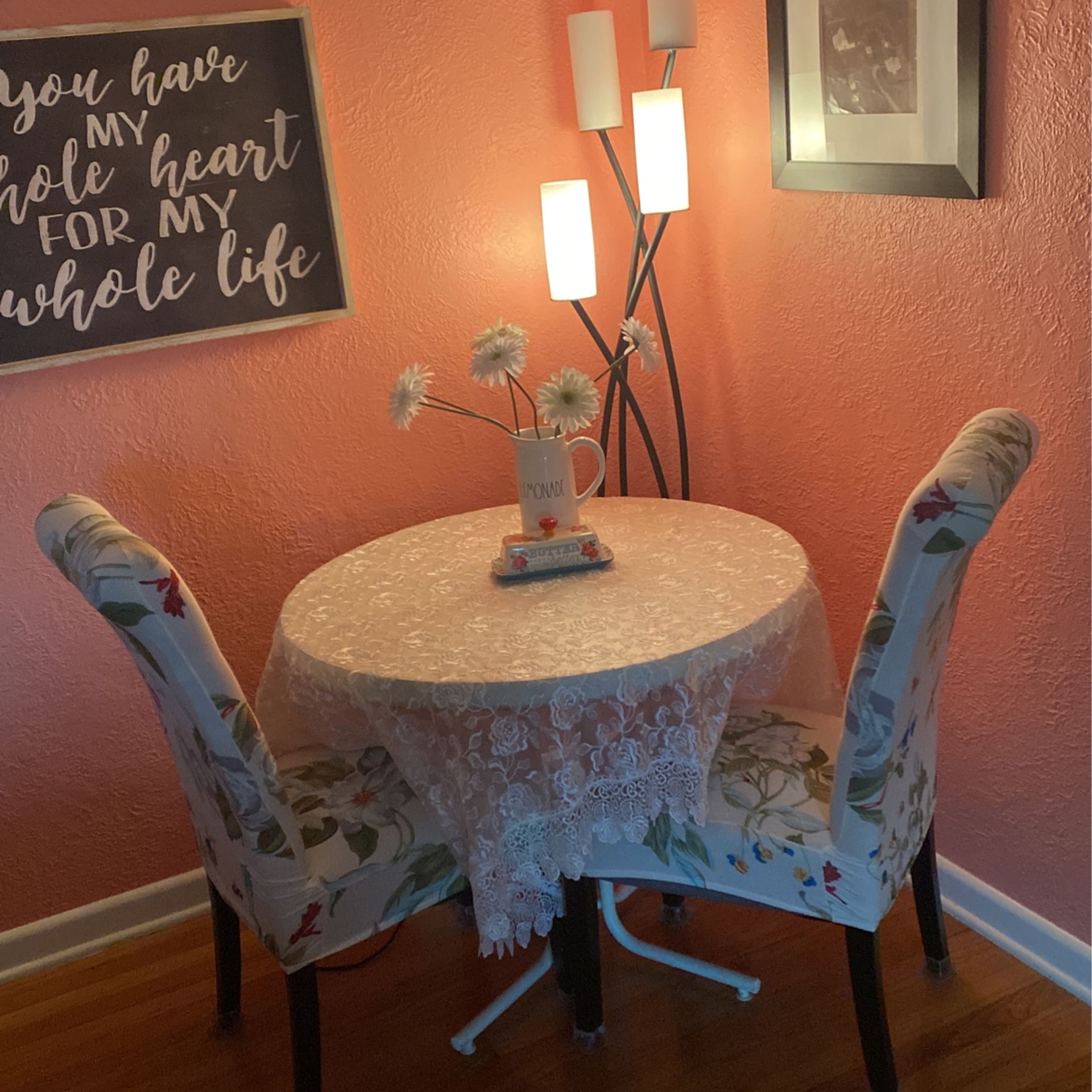 Adorable Small Table And 2 Chairs