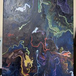 Abstract Pour Painting (handmade)