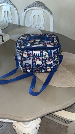 Insulated Lunch Bag with Dog Print