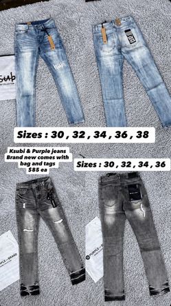 Purple jeans