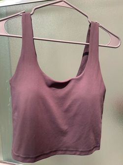 Purple Cropped Tank Top