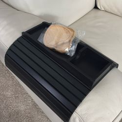 Black Bamboo Sofa Tray