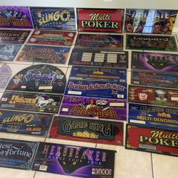 Slot Machine Glass IGT , Gameking  I Games,  Parts
