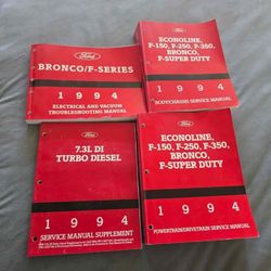 1994 Ford F150,f250,f350,bronco, Econoline, Gas And Powerstroke Manuals