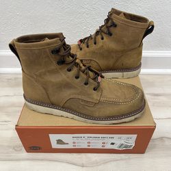 BRUNT Men's Size 14 Marin Unlined Soft Toe WorkBoot Brown Waterproof